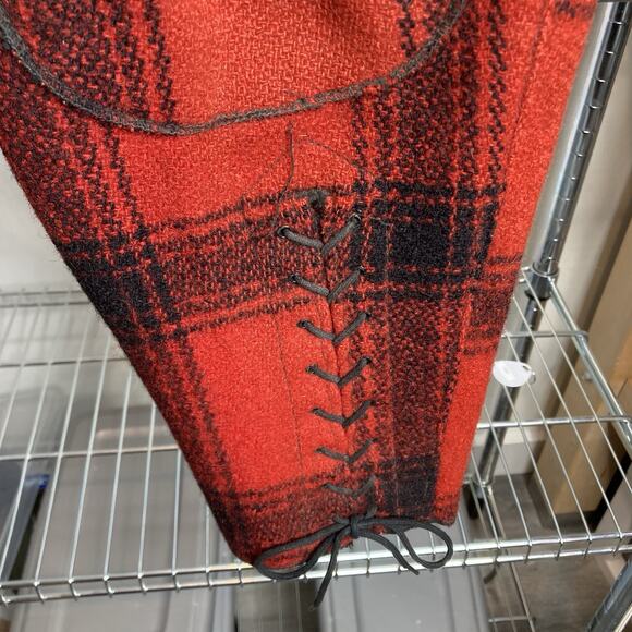 Vintage 50’s Sears JC Higgins Men’s Red Plaid Wool Hunting Knickers Est. Size 33 - Picture 8 of 11